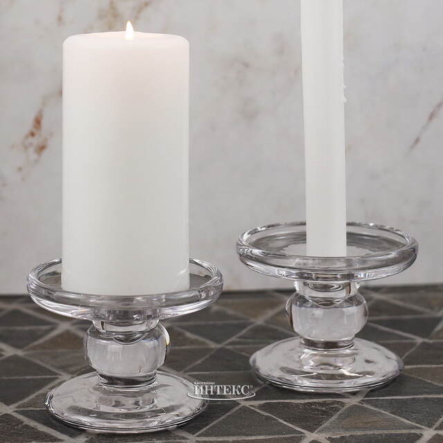 Стеклянный подсвечник Финнлик 9 см EDG