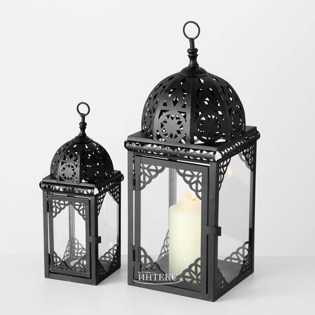 Набор подсвечников - фонарей Айя-София 28 и 41 см, 2 шт, металл Boltze