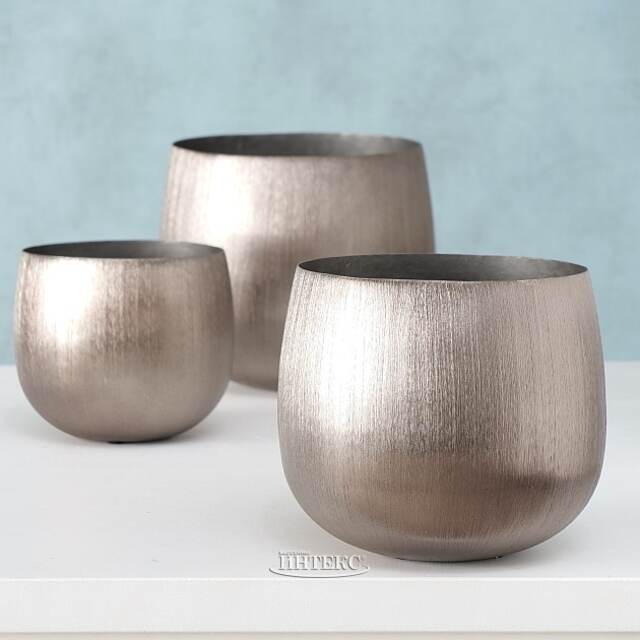 Декоративное кашпо Дели 15 см, металл Boltze (Больтце)