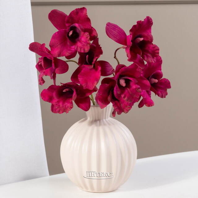 Искусственная орхидея пурпурная 26 см Edelman