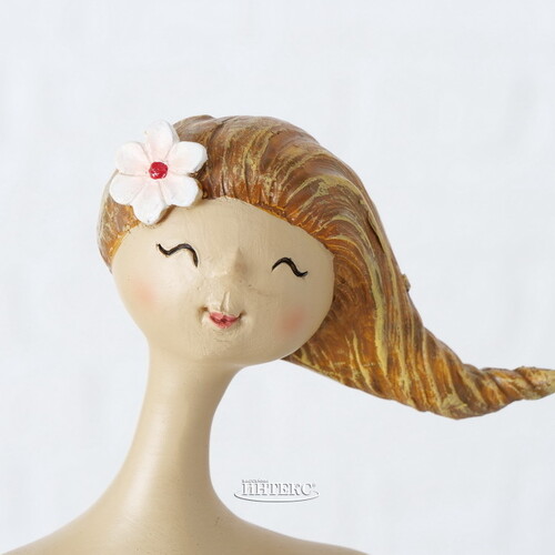 Декоративная статуэтка Девушка с цветами Лили-Элоди 16 см Boltze