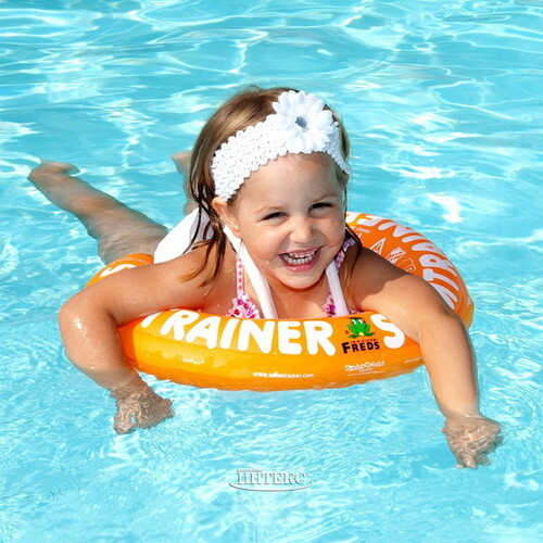 Надувной круг Swimtrainer оранжевый, 2-6 лет Freds Swim Academy