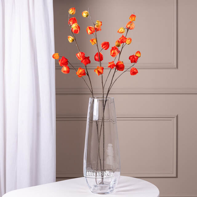 Искусственная ветка Физалис 90 см оранжевый Boltze