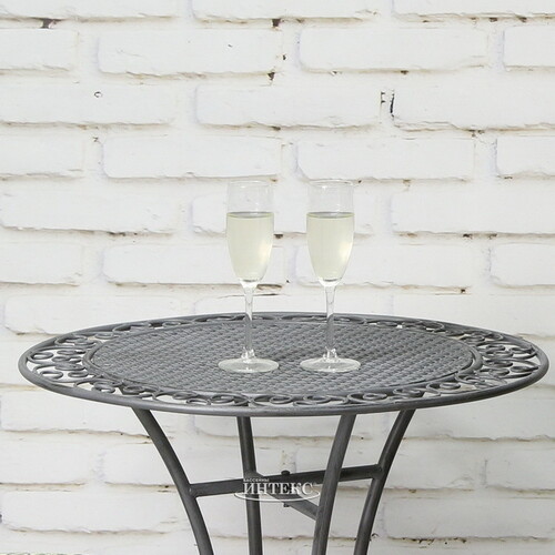 Садовый столик Ферарра 70*60 см, серый Edelman