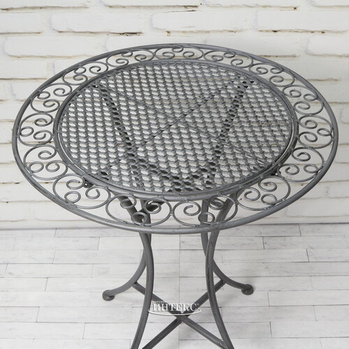 Садовый столик Ферарра 70*60 см, серый Edelman