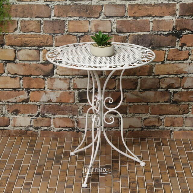 Комплект садовой мебели Триббиани: 1 стол + 2 кресла, белый Edelman