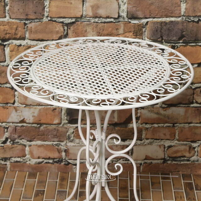 Комплект садовой мебели Триббиани: 1 стол + 2 кресла, белый Edelman