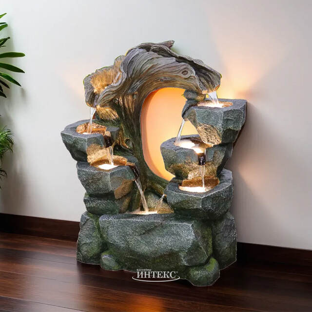 Садовый фонтан Сен-Кале 73 см с LED подсветкой Winter Deco