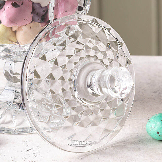 Конфетница с крышкой Богота 15*10 см, стекло EDG (ЭДГ)