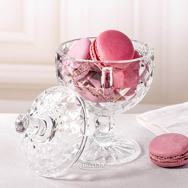 Конфетница с крышкой Богота 15*10 см, стекло EDG (ЭДГ)