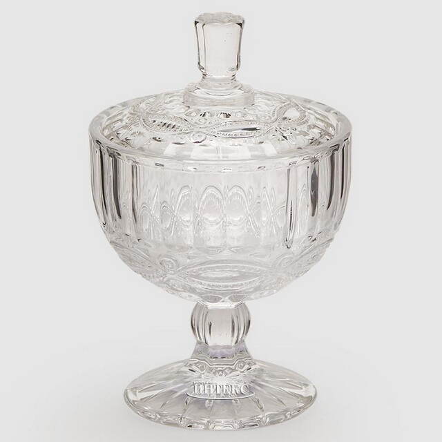 Конфетница с крышкой Lima 15*10 см, стекло EDG