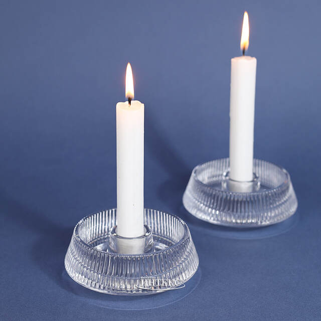 Подсвечник стеклянный Piatto 11 см EDG (ЭДГ)