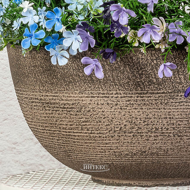 Декоративное кашпо Ричмонд 35*17 см мокко, пластик Edelman