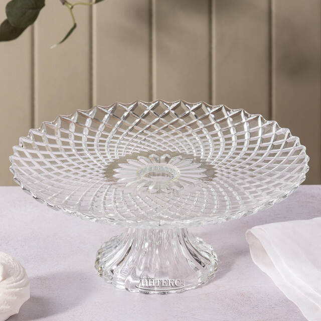 Подставка для торта Geneva 25 см, стекло EDG