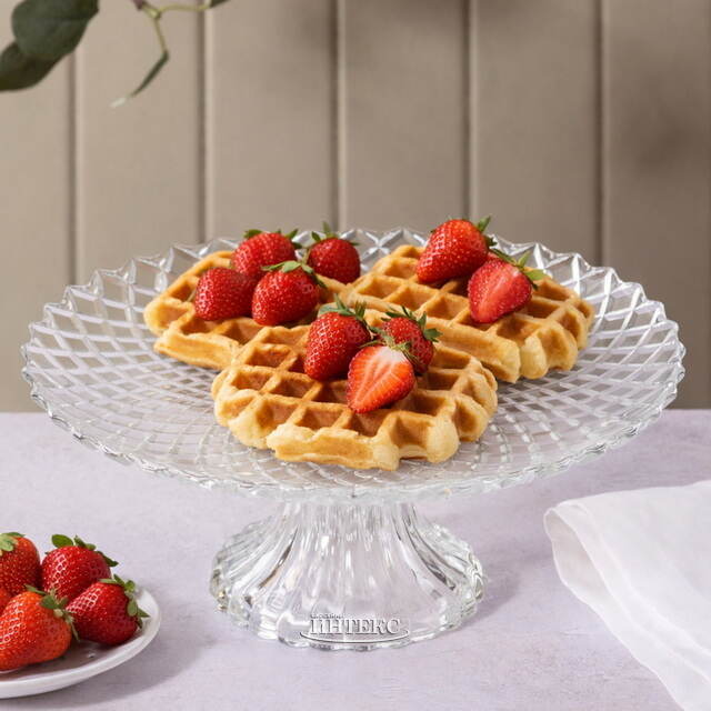 Подставка для торта Geneva 25 см, стекло EDG (ЭДГ)