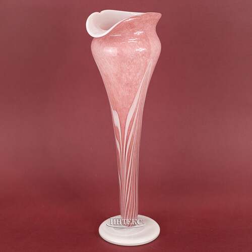 Декоративная ваза Albigono 45 см бело-розовая EDG
