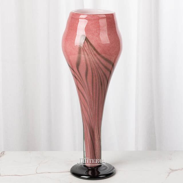 Декоративная ваза Albigono 35 см изумрудно-розовая EDG