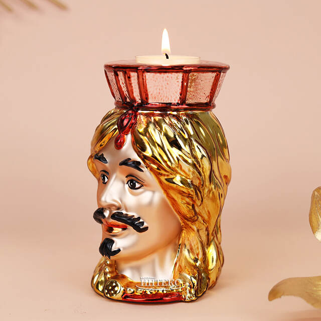 Декоративный подсвечник Жан-Жак Дюбуа 13 см желтый EDG (ЭДГ)