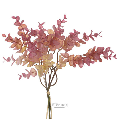 Искусственный букет Эвкалипт 36 см, розово-лиловый Edelman