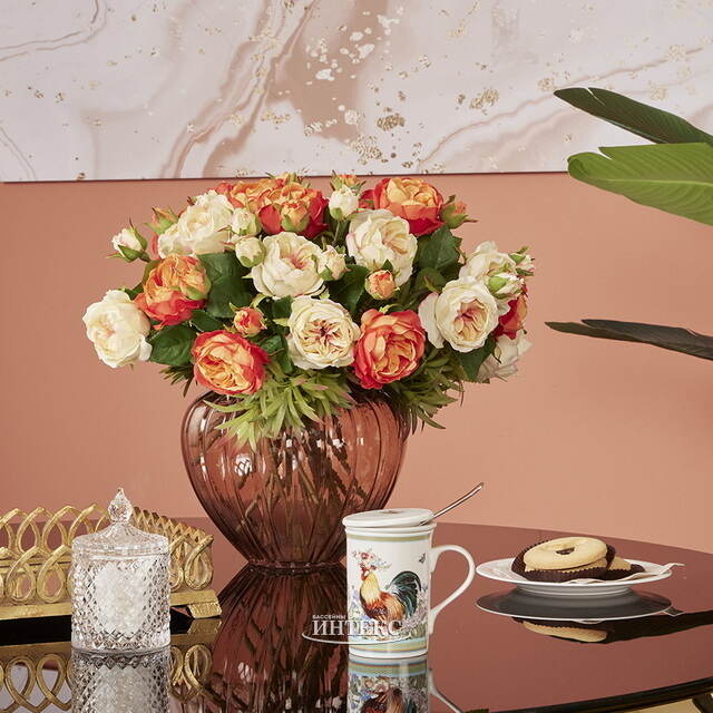 Сахарница с крышкой Madrid 14*9 см, стекло EDG