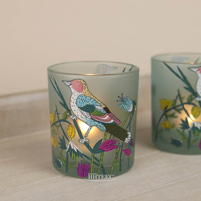 Стеклянный подсвечник Nature 8 см EDG