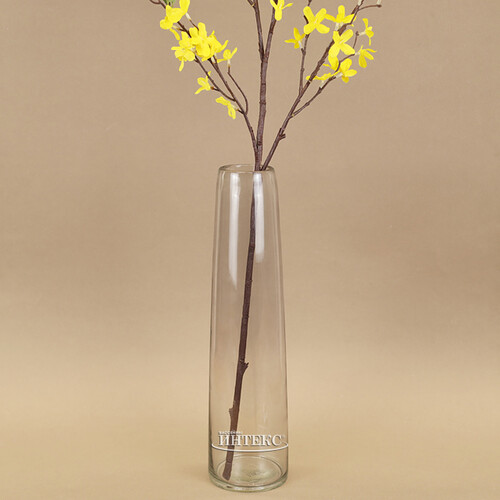Стеклянная ваза Рейфгвино 38 см дымчато-серая Edelman