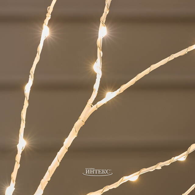 Светодиодное дерево Белая Береза 60 см, 96 теплых белых LED ламп, на батарейках, IP20 Edelman (Эдельман)