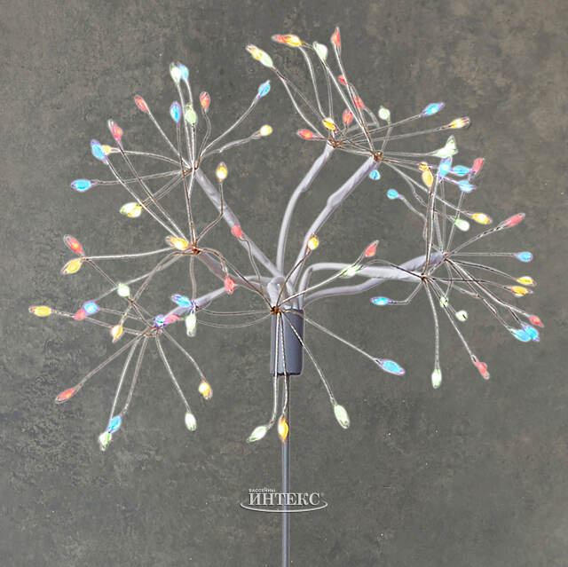 Светодиодное украшение Одуванчик Бронда 50 см, 80 разноцветных LED ламп, IP44 Edelman (Эдельман)