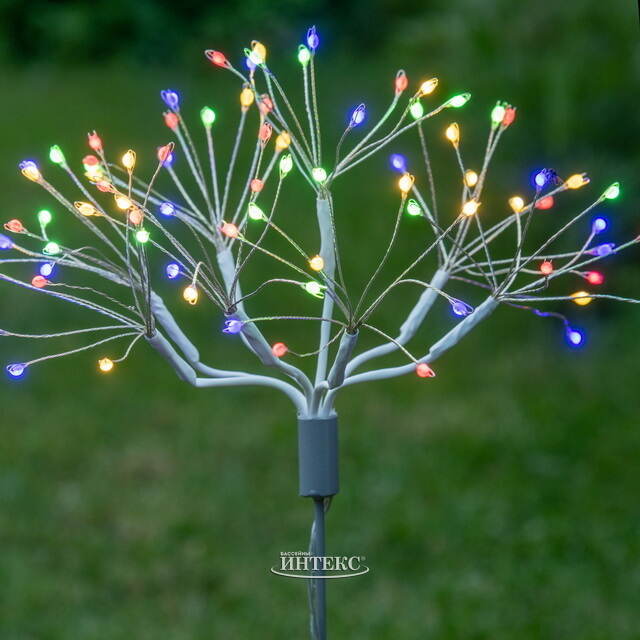 Светодиодное украшение Одуванчик Бронда 50 см, 80 разноцветных LED ламп, IP44 Edelman (Эдельман)
