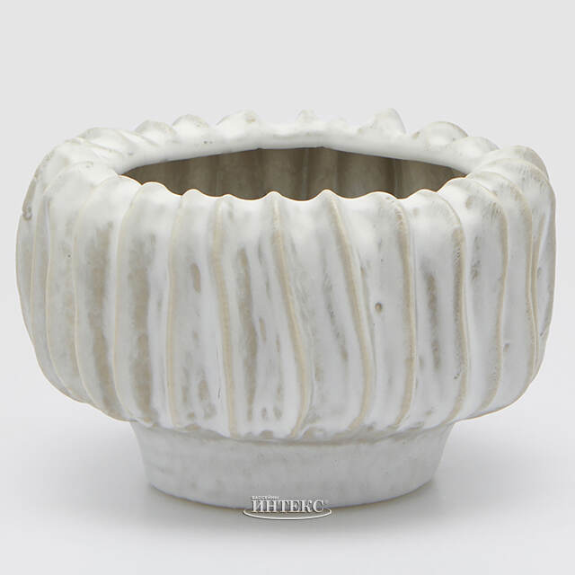 Керамическое кашпо Chakra Righe 20*12 см EDG