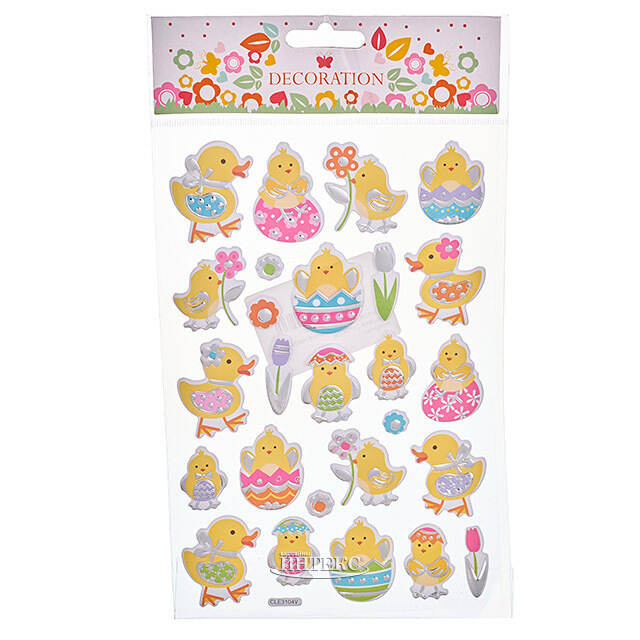 Пасхальные наклейки Цыплята 26*15 см Koopman