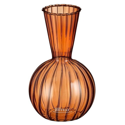 Стеклянная ваза Malu 17 см оранж Edelman