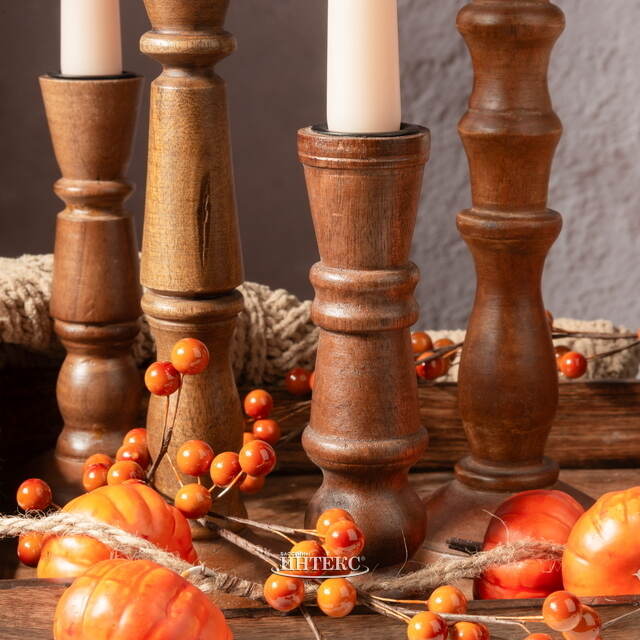 Деревянный подсвечник Andrea Gentile 28 см Koopman