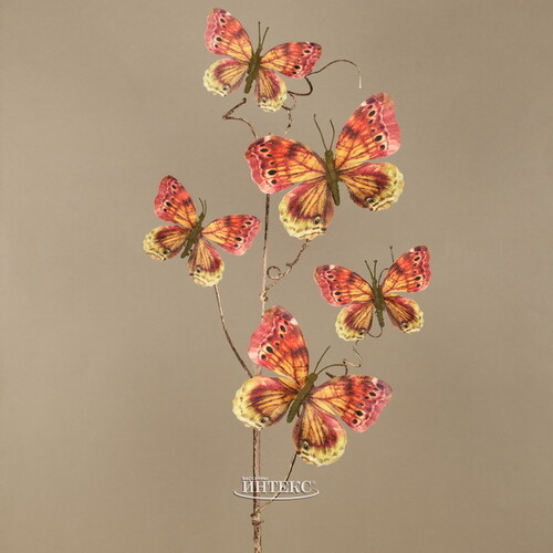 Декоративная ветка Butterfly Copper 94 см Edelman