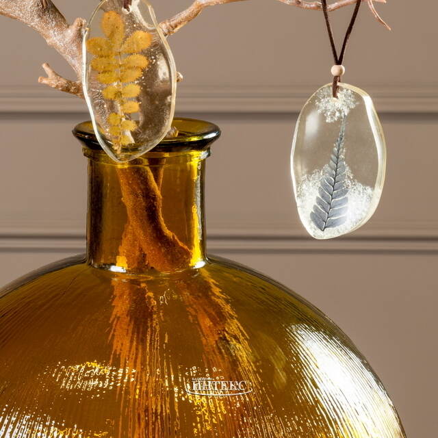 Набор декоративных подвесок Гербарий - Momento Primaverile 10 см, 8 шт, подвеска Kaemingk