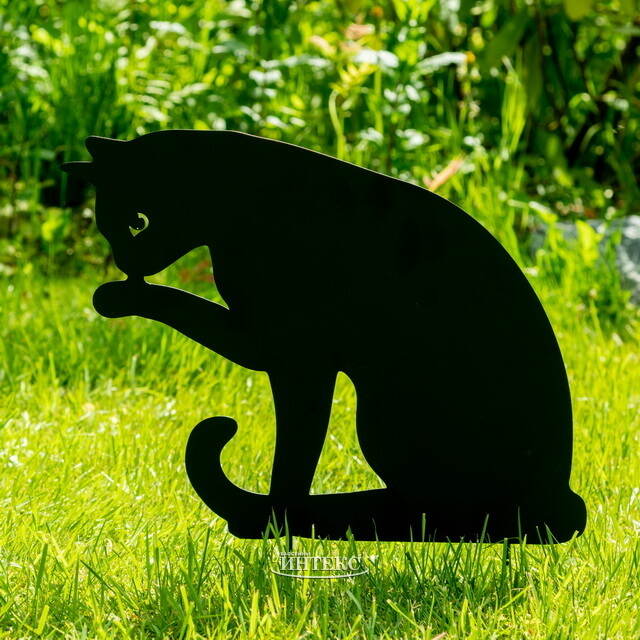 Садовая фигура на колышках Black Cat - Oliver 42 см Edelman