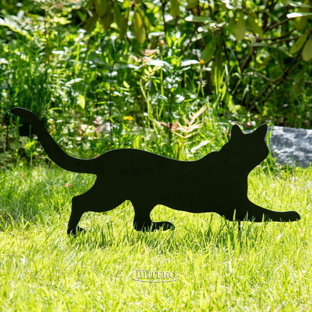 Садовая фигура на колышках Black Cat - Greg 42 см Edelman