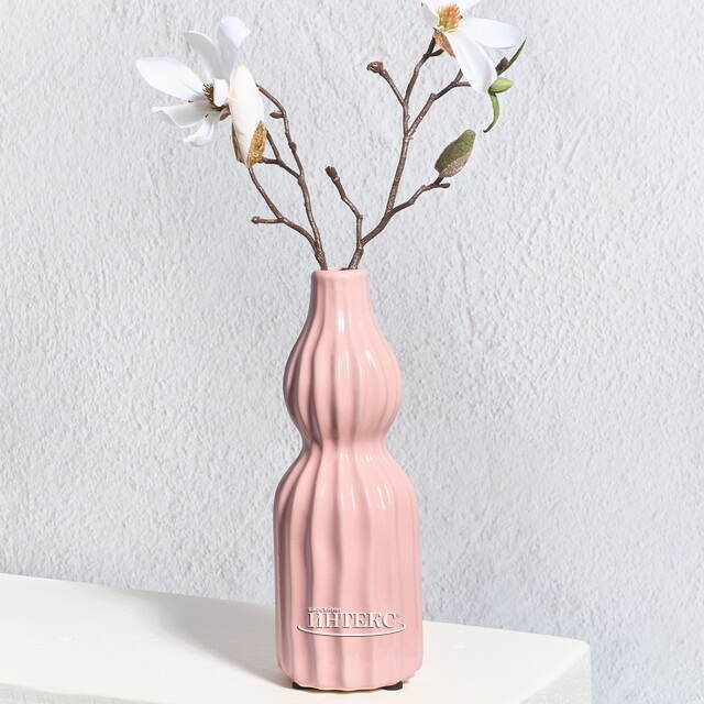 Керамическая ваза Сиракьюс 20 см розовая Edelman (Эдельман)