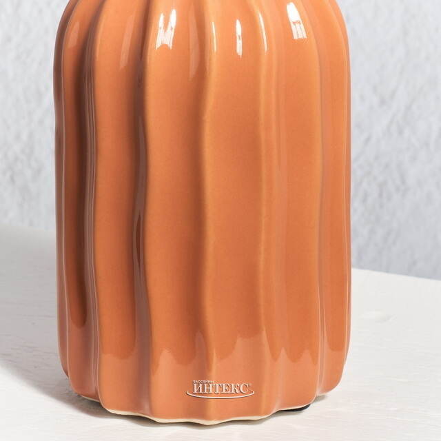 Керамическая ваза Сиракьюс 20 см оранжевая Edelman