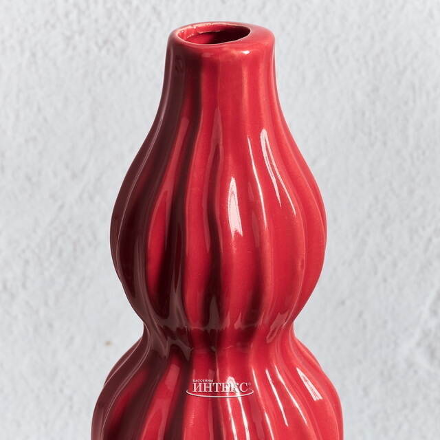 Керамическая ваза Сиракьюс 20 см красная Edelman (Эдельман)
