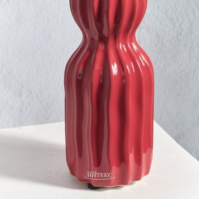 Керамическая ваза Сиракьюс 20 см красная Edelman (Эдельман)