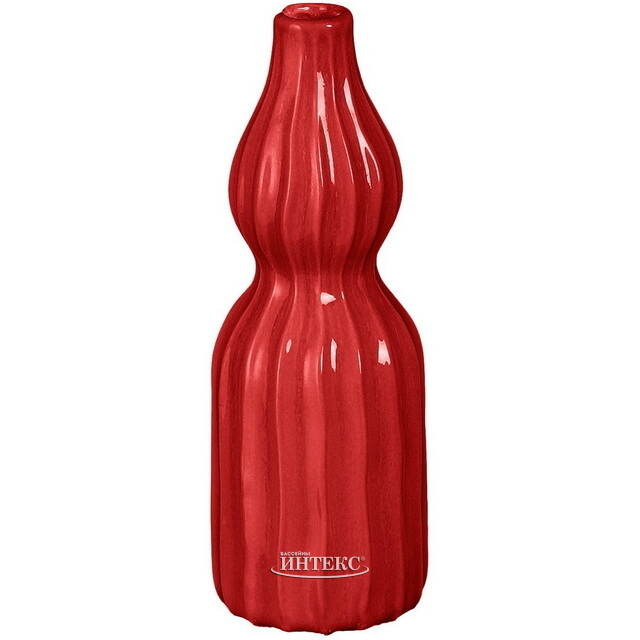 Керамическая ваза Syracuse 20 см красная Edelman