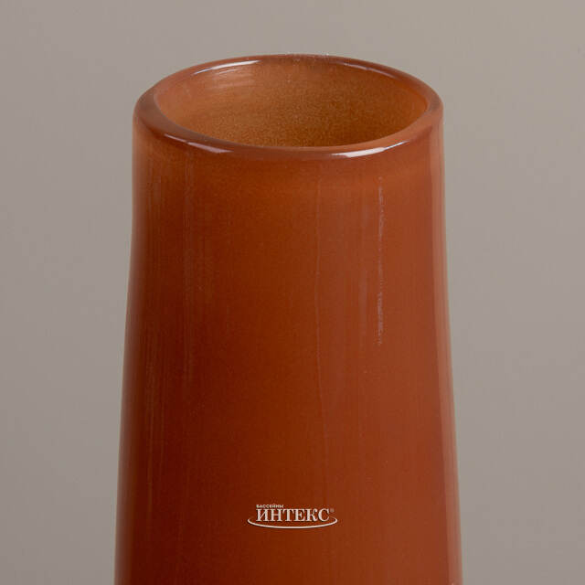 Ваза для цветов Xandra Single 38 см темно-оранжевая Edelman