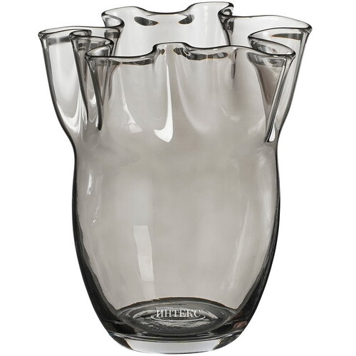 Стеклянная ваза Rolando Grigio 26 см Edelman