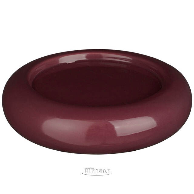 Подсвечник-блюдце Cuscino 11 см бордовый Edelman (Эдельман)