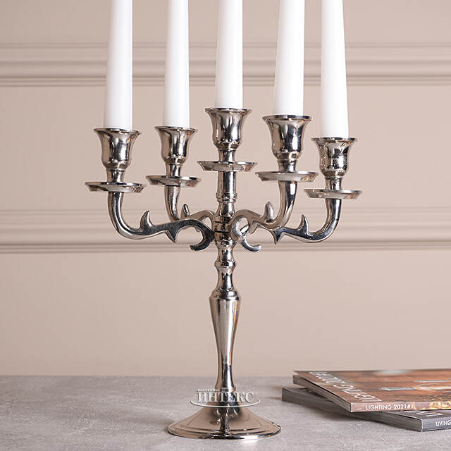 Подсвечник-канделябр на 5 свечей Авиньон 26 см Boltze