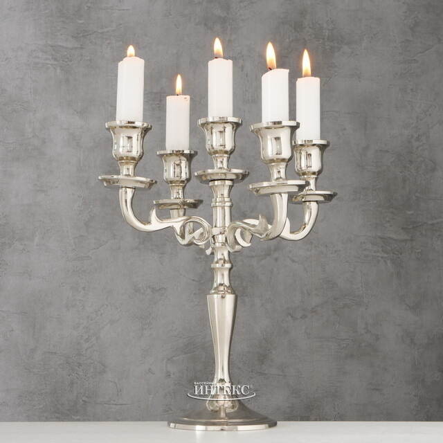Подсвечник-канделябр на 5 свечей Авиньон 26 см Boltze