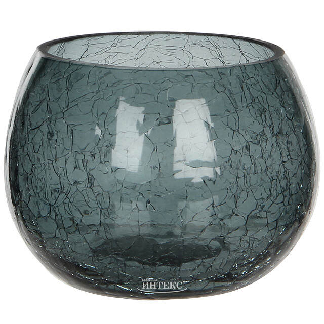 Подсвечник Lami серый кракелюр, 7.5*10 см Edelman (Эдельман)