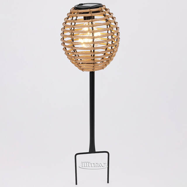 Садовый светильник на солнечной батарее Solar Barnsley 23 см бежевый Koopman