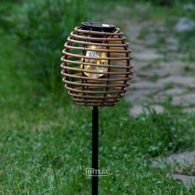 Садовый светильник на солнечной батарее Solar Barnsley 23 см бежевый Koopman